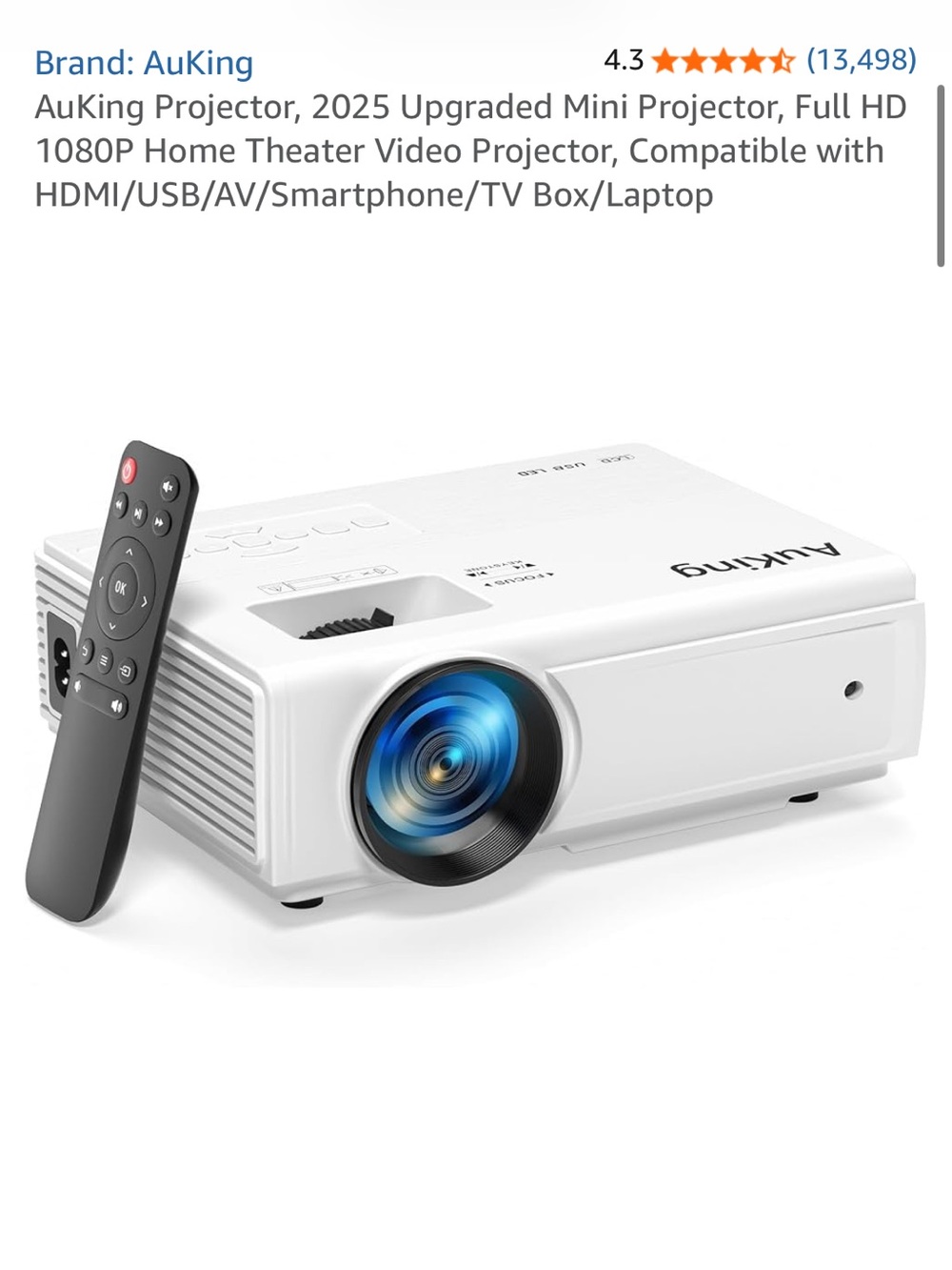AuKing Projector 2025 BNIB
